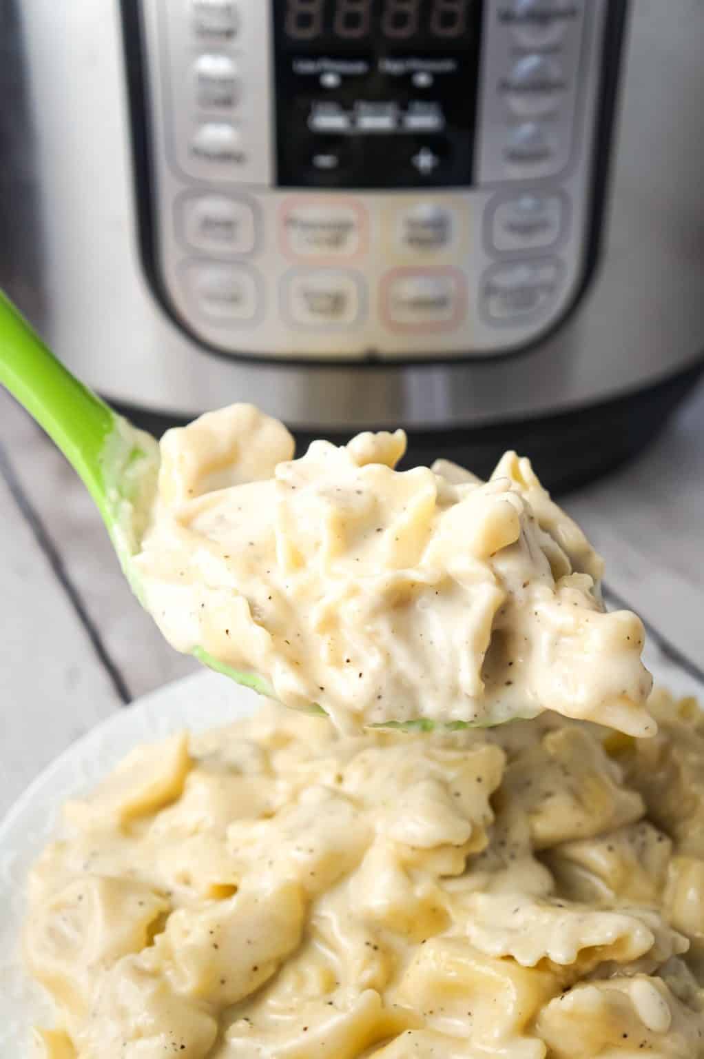 Instant Pot Tortellini Alfredo THIS IS NOT DIET FOOD