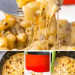 One Pot Bacon Cheeseburger Pasta is a creamy pasta recipe loaded with ground beef, crumbled bacon, mozzarella and cheddar cheese. Mac and Cheese / Easy Ground Beef Recipe / Easy Dinner Recipe