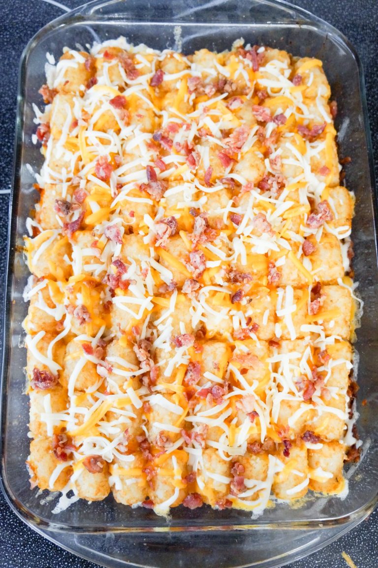 Bacon Cheeseburger Tater Tot Casserole THIS IS NOT DIET FOOD