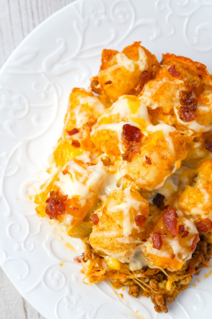 Bacon Cheeseburger Tater Tot Casserole THIS IS NOT DIET FOOD