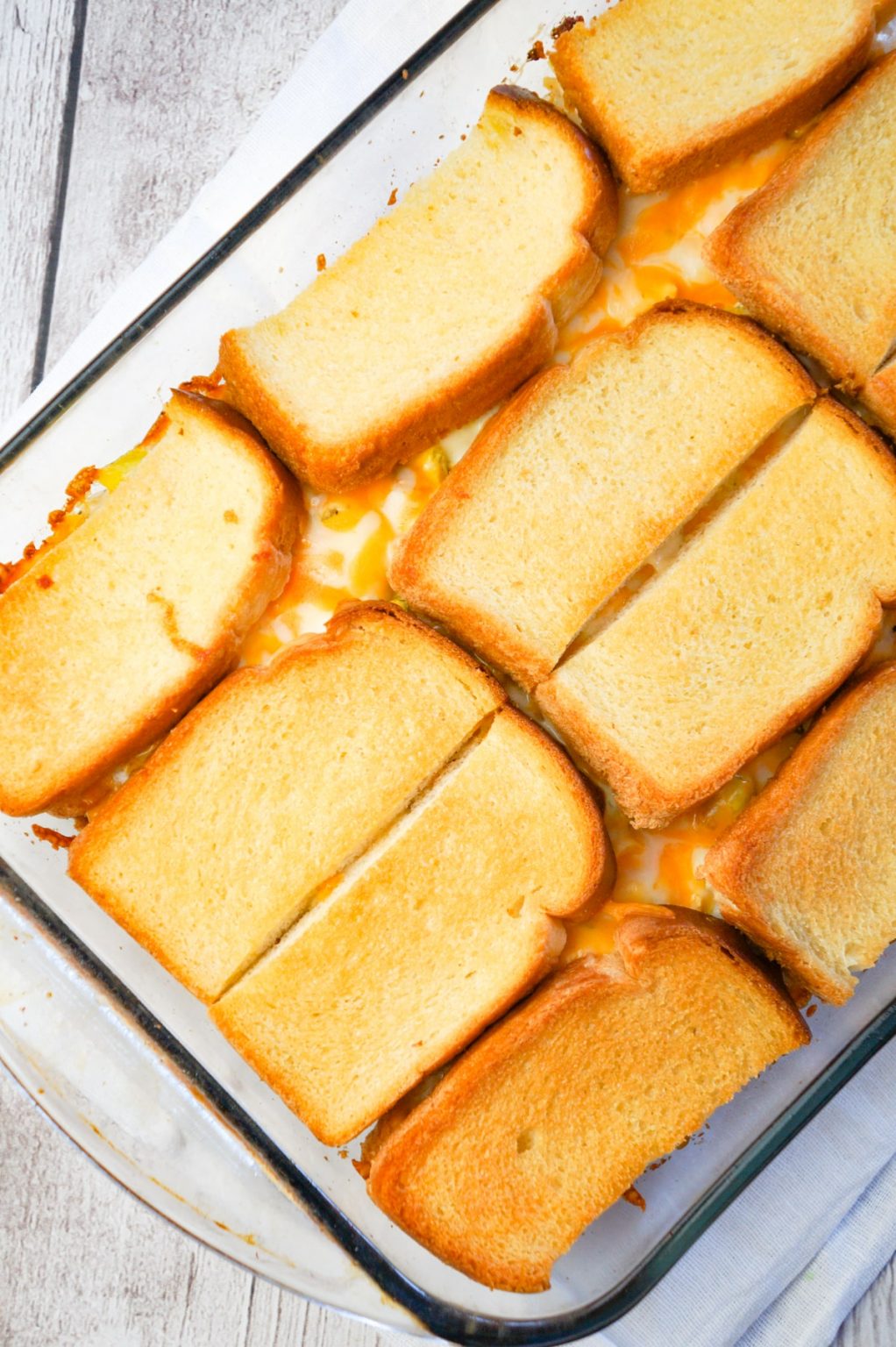 Dill Pickle Chicken Grilled Cheese Casserole THIS IS NOT DIET FOOD