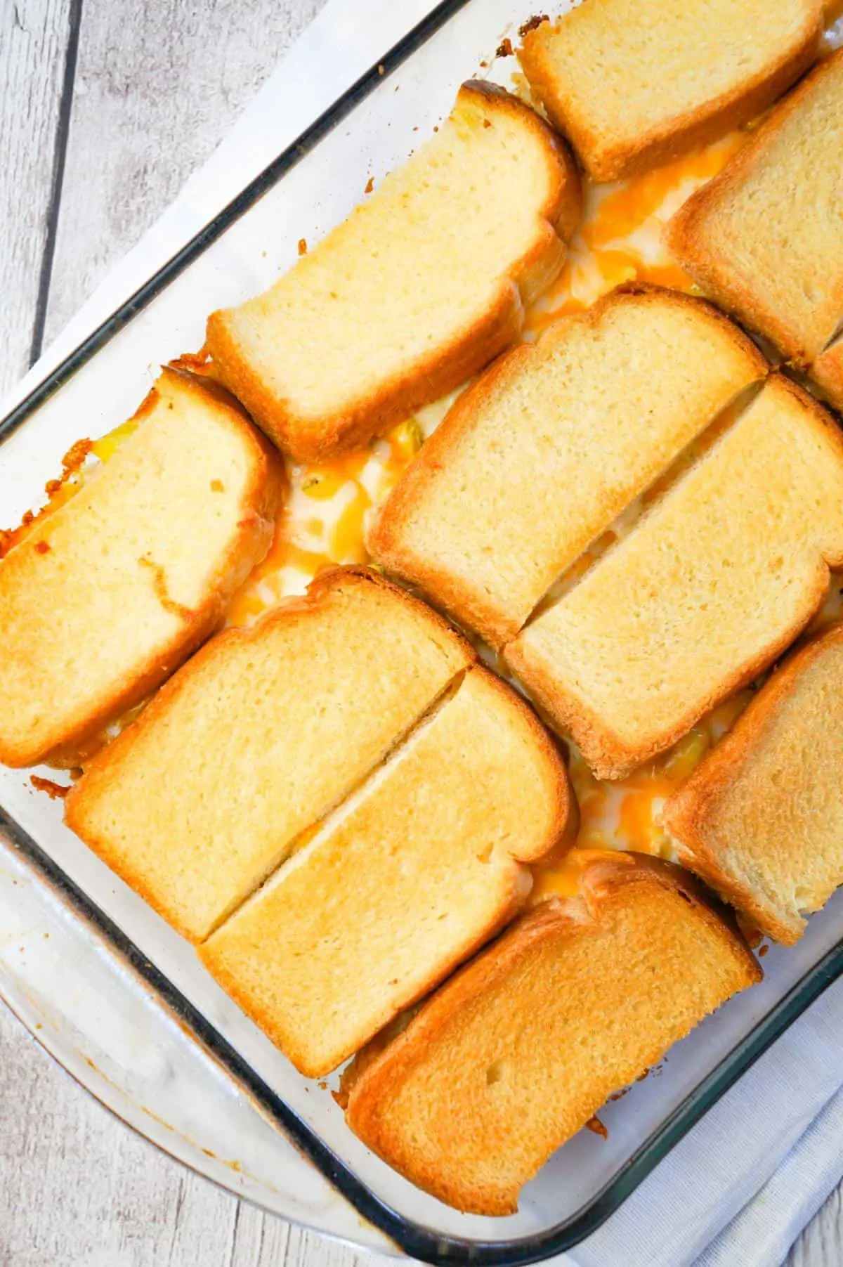 Dill Pickle Chicken Grilled Cheese Casserole THIS IS NOT DIET FOOD