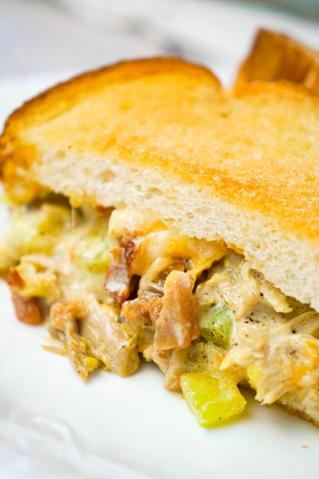 Dill Pickle Chicken Grilled Cheese Casserole THIS IS NOT DIET FOOD