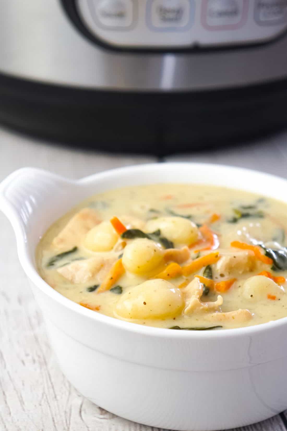 Instant Pot Chicken Gnocchi Soup THIS IS NOT DIET FOOD