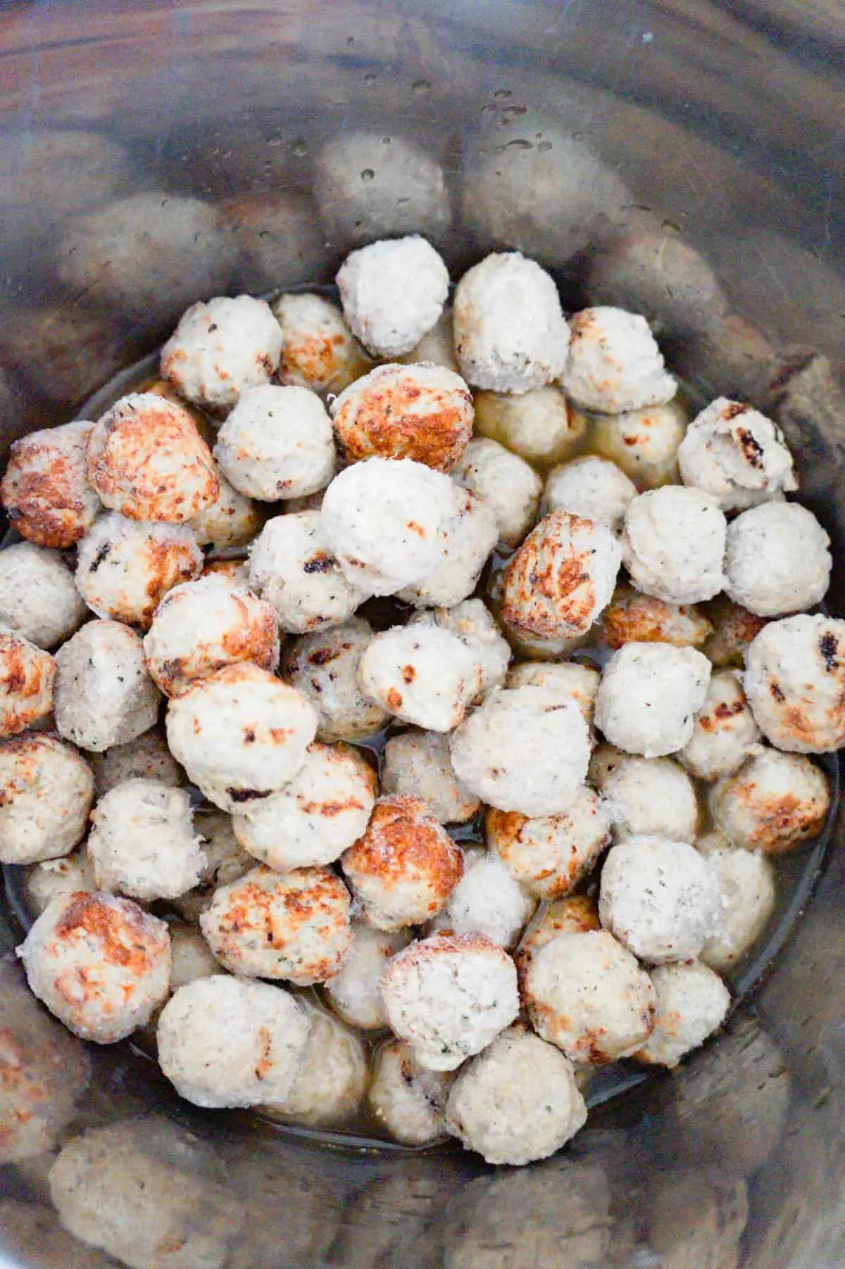 frozen turkey meatballs in an Instant Pot