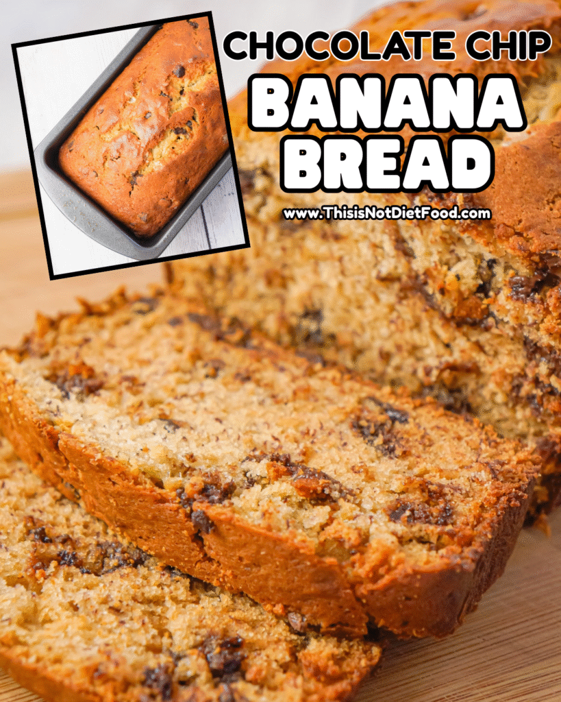 🍌🍫 Chocolate Chip Banana Bread – Moist Easy Banana Bread Recipe 🍞
This Chocolate Chip Banana Bread is ultra‑moist and loaded with ripe bananas, gooey chocolate chips, and sweet vanilla for the perfect quick bread your whole family will love! Perfect for breakfast, snacks, dessert, easy baking recipes, banana bread with chocolate chips, and comfort baking any day of the week. Save this chocolate chip banana bread recipe, banana bread loaf, sweet bread recipe, one‑bowl baking, and click for the full recipe with step‑by‑step photos & tips on This Is Not Diet Food! ❤️ #chocolatechipbananabread #bananabreadrecipe #easybaking #moistbananaquickbread #dessertrecipes #snackideas #thisisnotdietfood