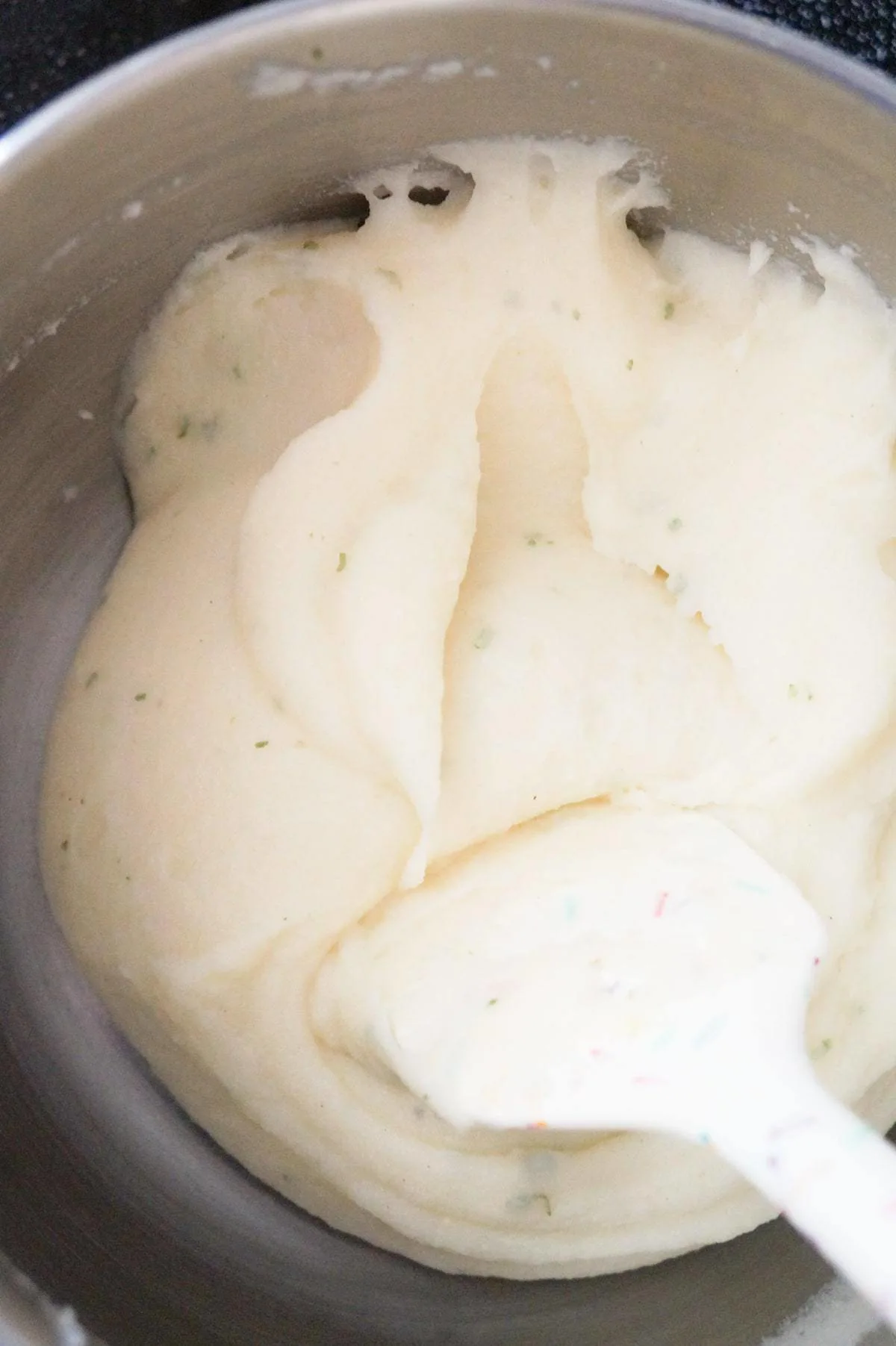 creamy mashed potatoes in a pot