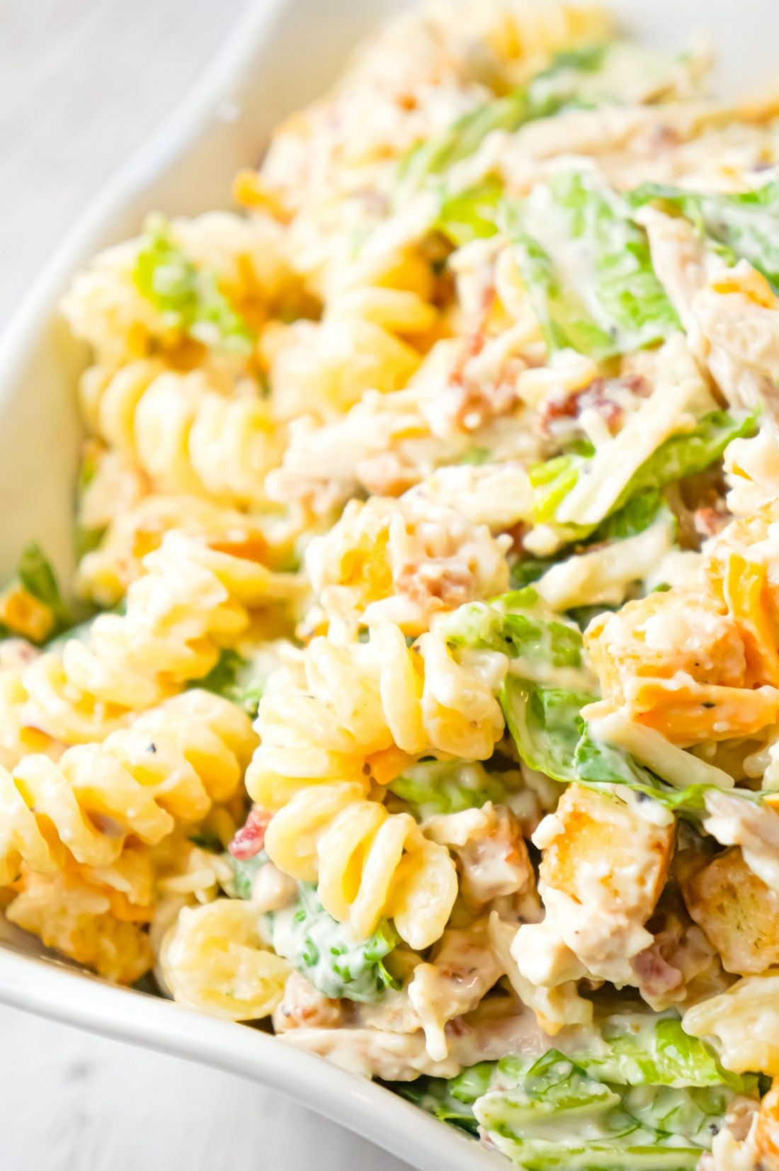 Chicken Caesar Pasta Salad THIS IS NOT DIET FOOD