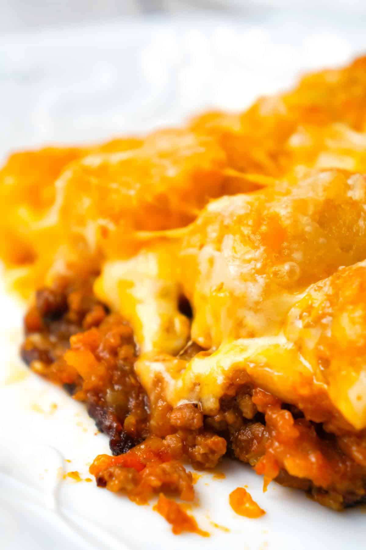slow cooker sloppy joe tater tot casserole slow cooker sloppy joe tater tot casserole