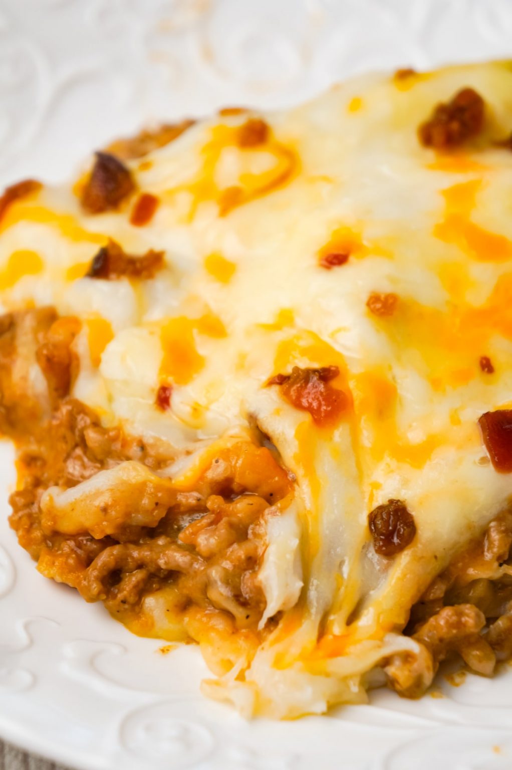 Bacon Cheeseburger Shepherd's Pie THIS IS NOT DIET FOOD