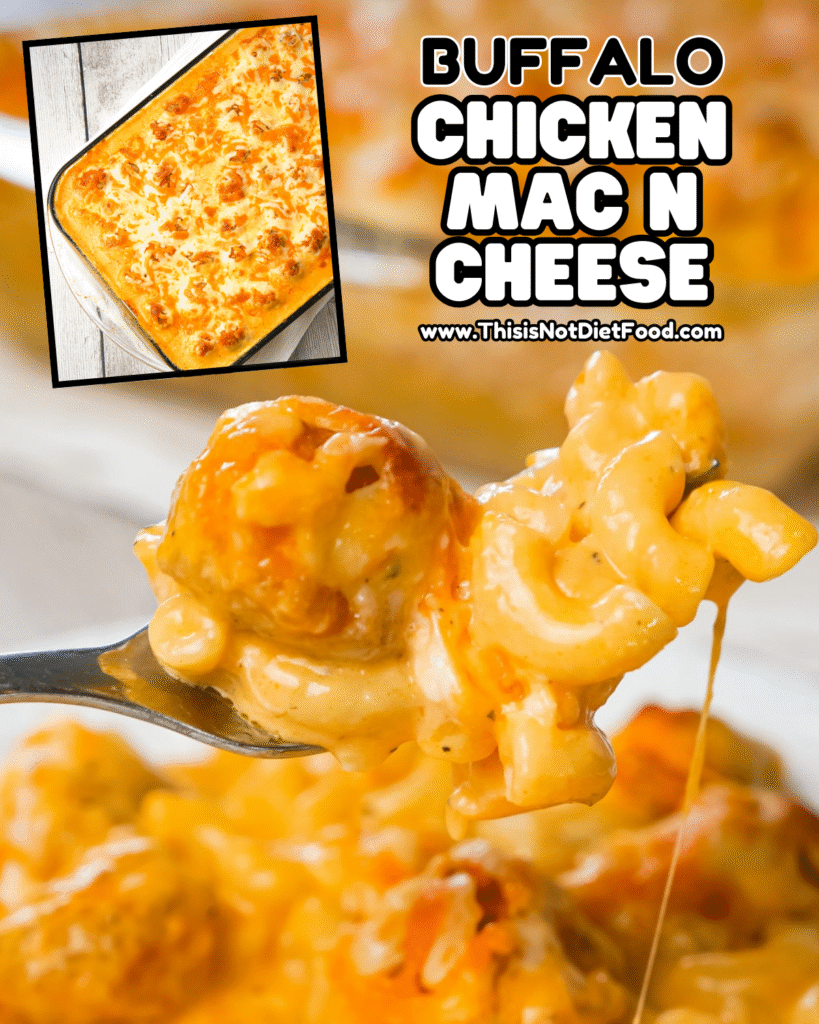 🧀 Buffalo Chicken Mac and Cheese – Spicy Cheesy Comfort Dinner 🔥
This Buffalo Chicken Mac and Cheese combines creamy macaroni & cheese, tender shredded chicken, and bold Buffalo hot sauce for a crowd-pleasing spicy comfort food meal. Perfect for weeknight dinners, game day recipes, family meals, easy one-dish dinners, and Buffalo chicken lovers. Save this Buffalo chicken mac & cheese recipe, cheesy pasta bake, spicy cheesy dinner, buffalo chicken casserole, and click for the full recipe with step-by-step photos & tips on This Is Not Diet Food! ❤️ #buffalochickenmacandcheese #macandcheeserecipe #buffalochickenrecipe #comfortfood #easymeals #cheesypasta #onepotmeal #thisisnotdietfood