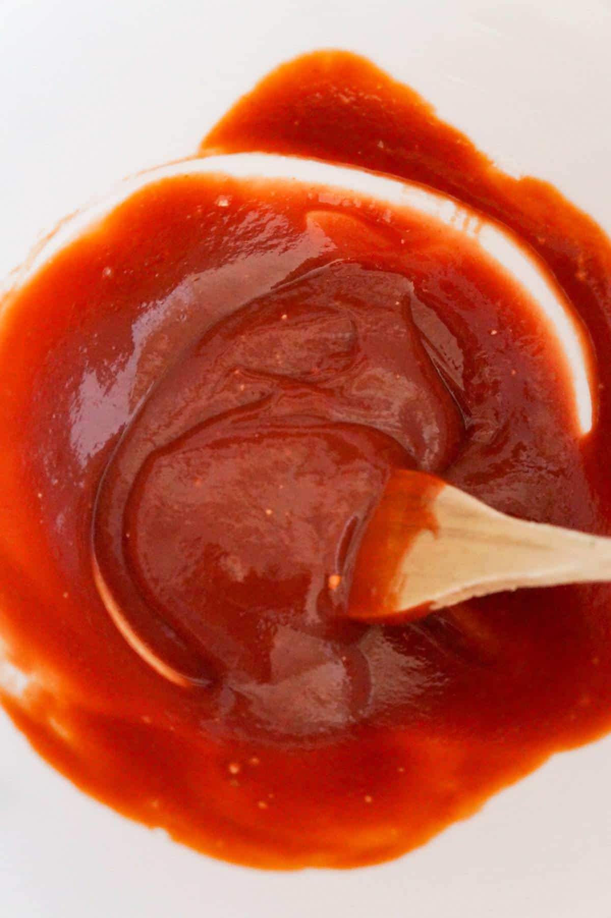 sloppy joe sauce in a mixing bowl
