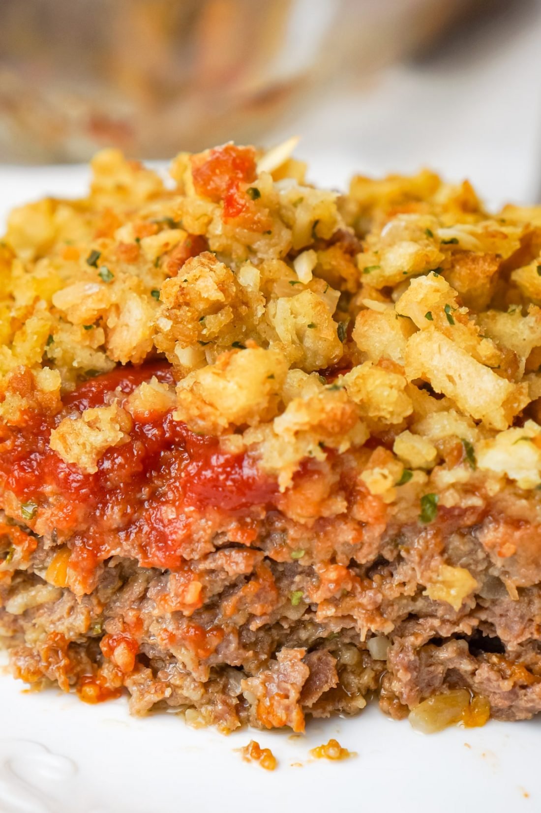 Meatloaf and Stuffing Casserole THIS IS NOT DIET FOOD