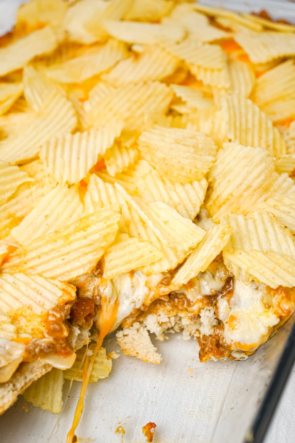 Cheeseburger Casserole with Potato Chips THIS IS NOT DIET FOOD