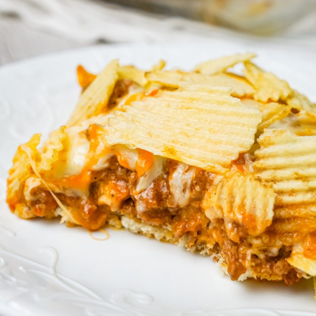 Cheeseburger Casserole with Potato Chips This is Not Diet Food