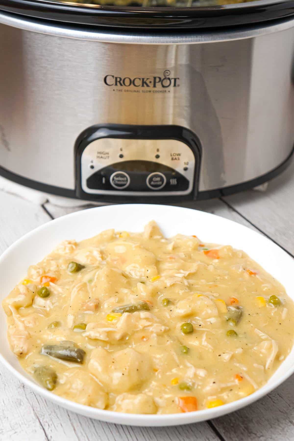 Crock Pot Chicken and Dumplings - This is Not Diet Food