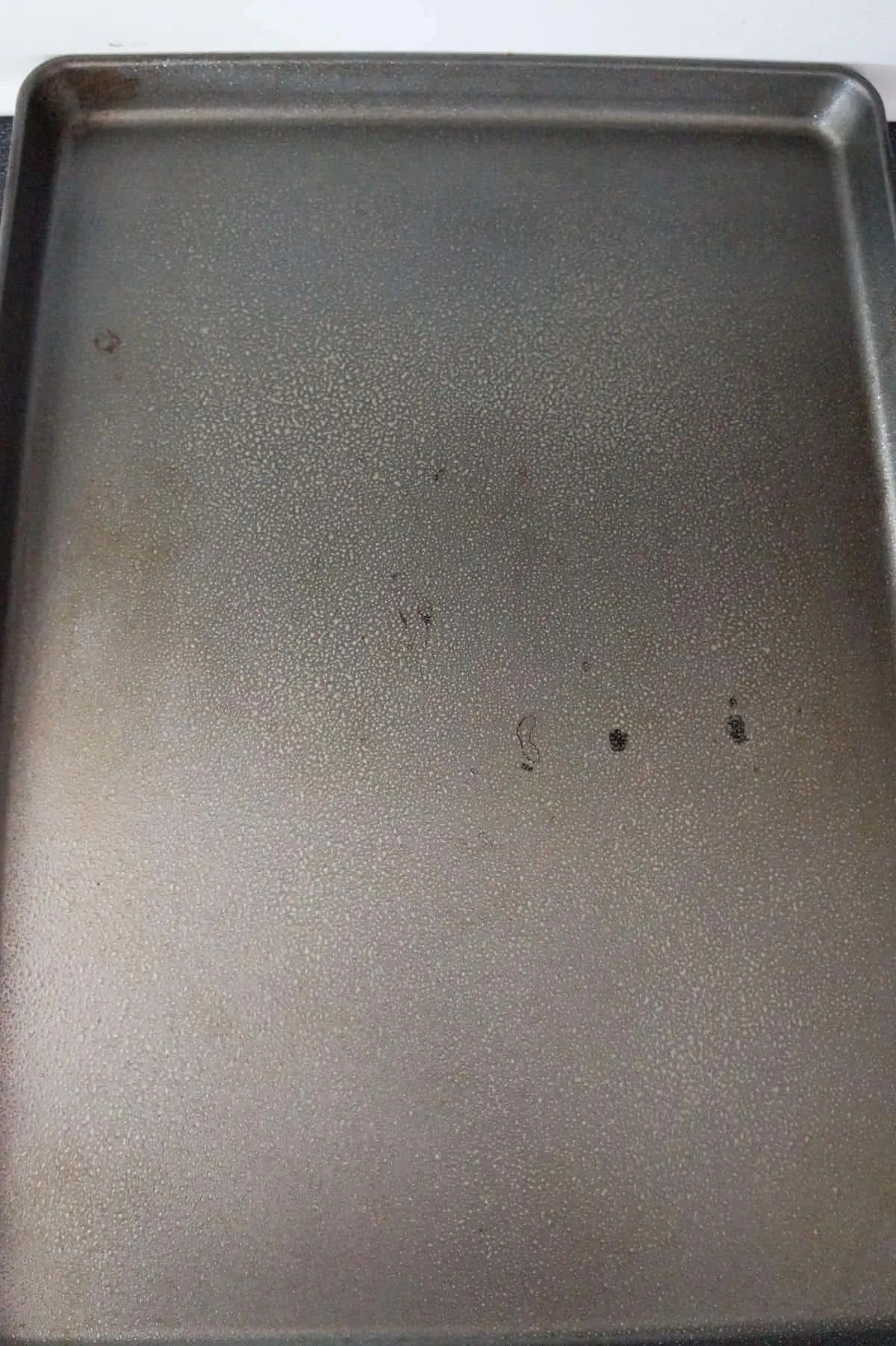 large baking sheet sprayed with cooking sheet