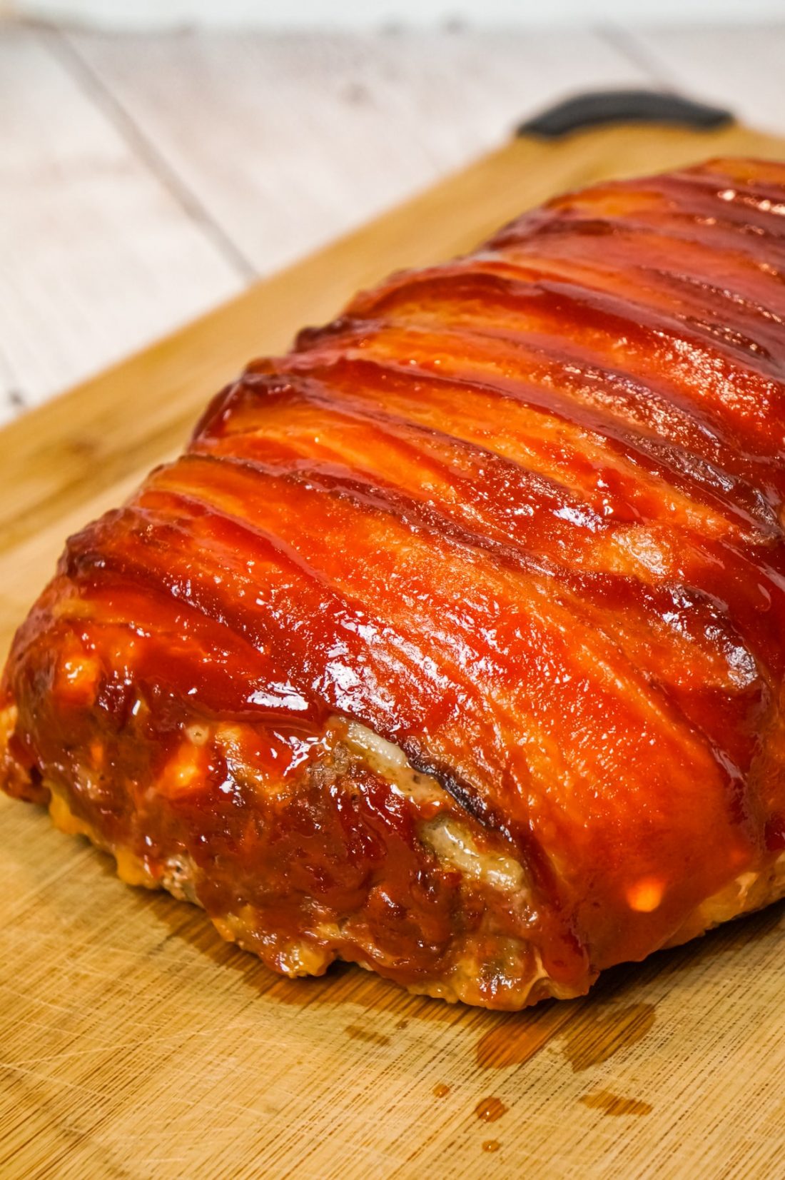 Bacon Wrapped Meatloaf - THIS IS NOT DIET FOOD