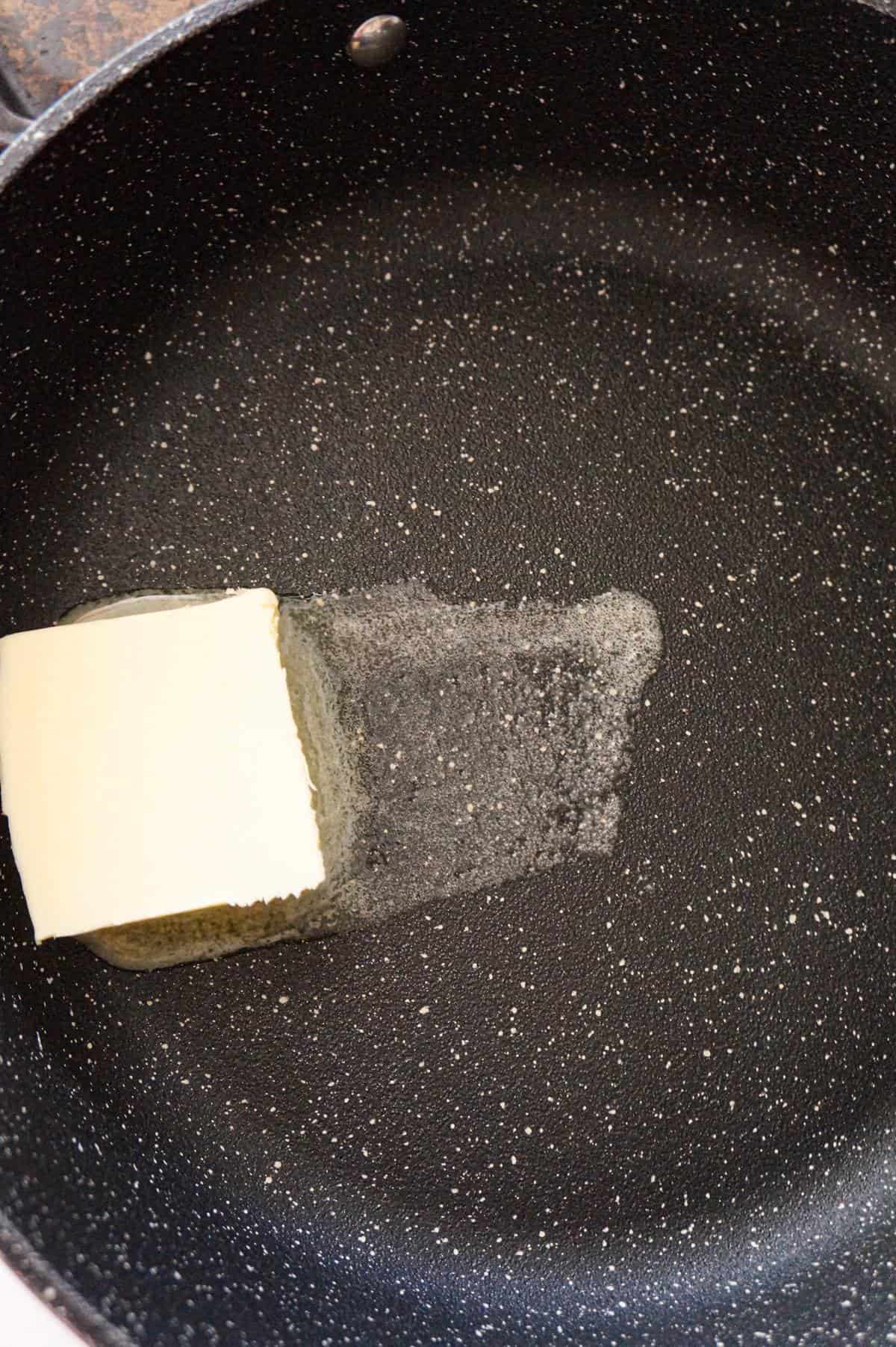 butter in a large pan