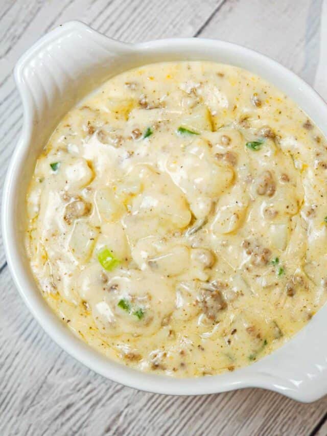 Cheesy Hamburger Potato Soup Recipe