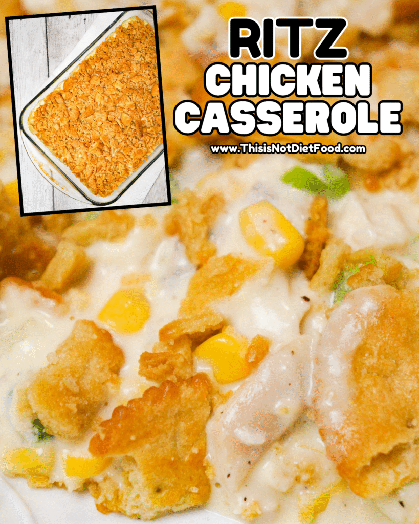 🐔🥔 Ritz Chicken Casserole &ndash; Cheesy Easy Comfort Dinner Recipe 🧀
This Ritz Chicken Casserole is a creamy, cheesy one-dish meal loaded with tender shredded chicken, savory vegetables, and a buttery Ritz cracker topping &mdash; the ultimate homestyle comfort food that&rsquo;s simple to make and impossible to resist! Perfect for easy weeknight dinners, family meal ideas, casserole recipes, cheesy chicken dinner, and crowd-pleasing comfort meals everyone will love. Save this Ritz chicken casserole recipe, chicken & cracker bake, one-pot dinner, easy comfort food, and tap for the full step-by-step photos & tips on This Is Not Diet Food! ❤️
#ritzchickencasserole #comfortfood #casserolerecipe #chickendinner #easydinners #cheesydinner #onepotmeal #familyfavorite #thisisnotdietfood