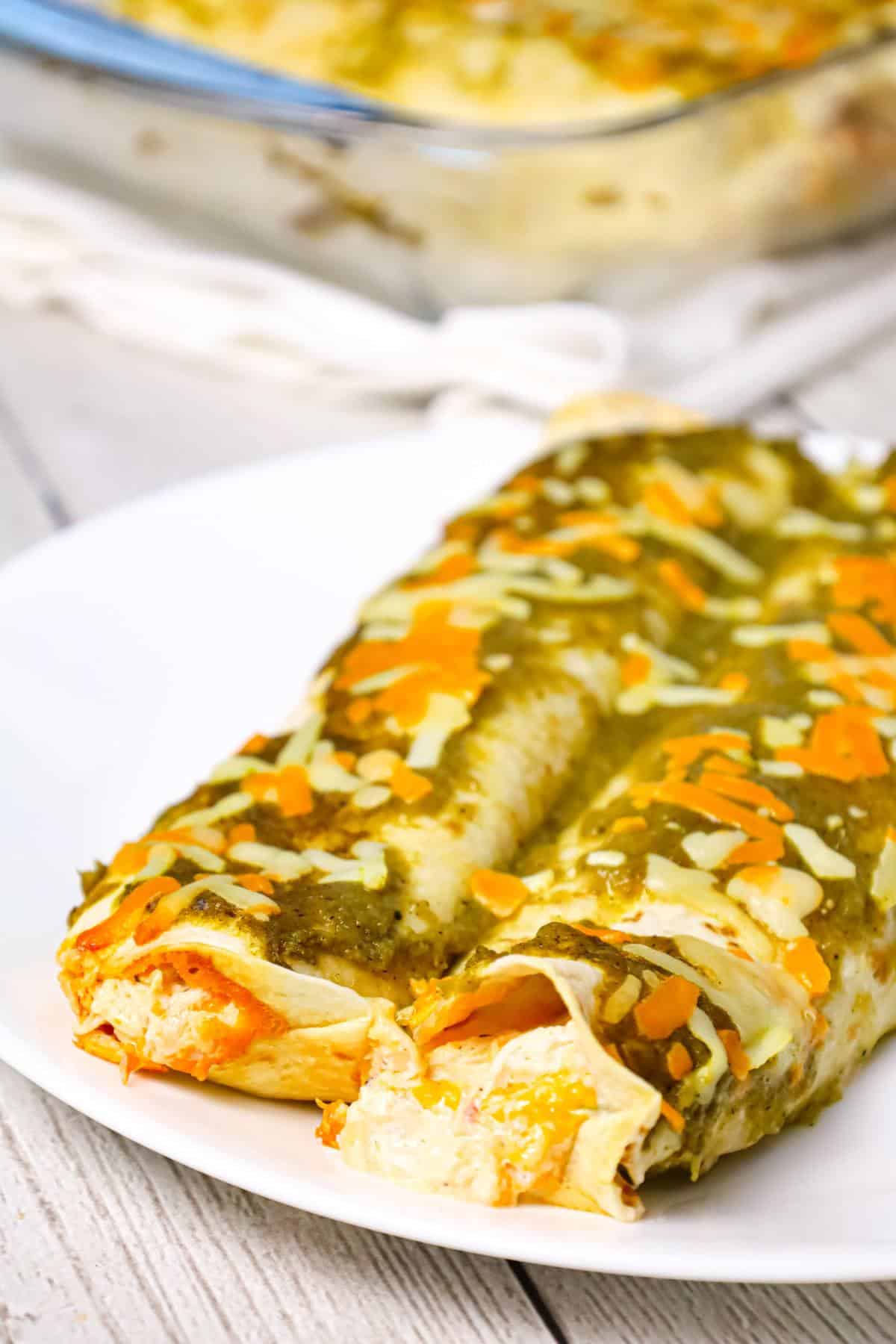 Cream Cheese Chicken Enchiladas - THIS IS NOT DIET FOOD