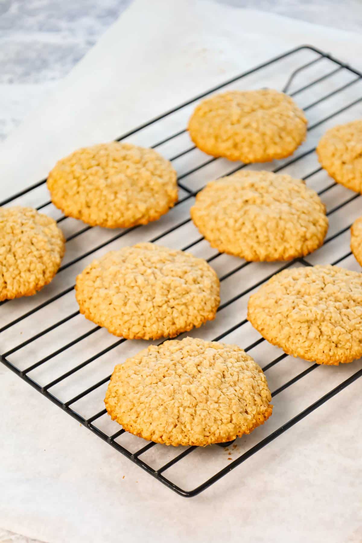 Peanut Butter Oatmeal Cookies are a delicious soft and chewy cookie recipe made with smooth peanut butter and quick oats.