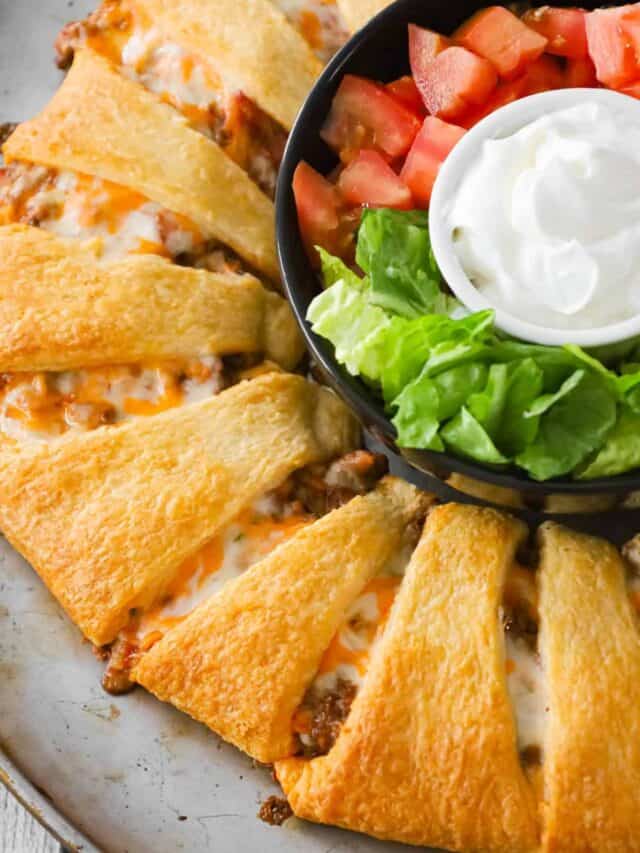 Crescent Roll Taco Ring