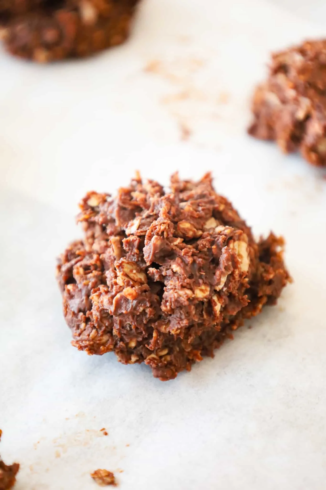 Haystack Cookies are easy no bake cookies loaded with quick oats, shredded coconut, melted chocolate and peanut butter.