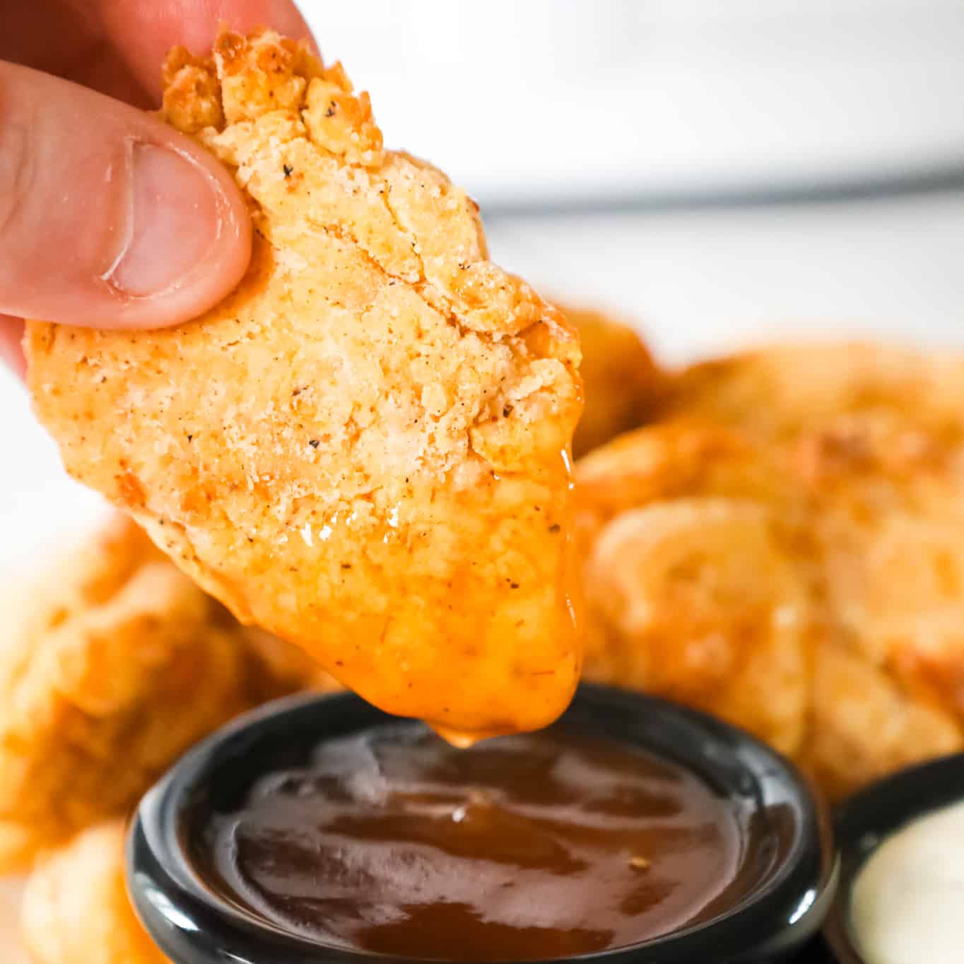 Air Fryer Chicken Nuggets are crispy buttermilk chicken breast chunks with tons of flavour.