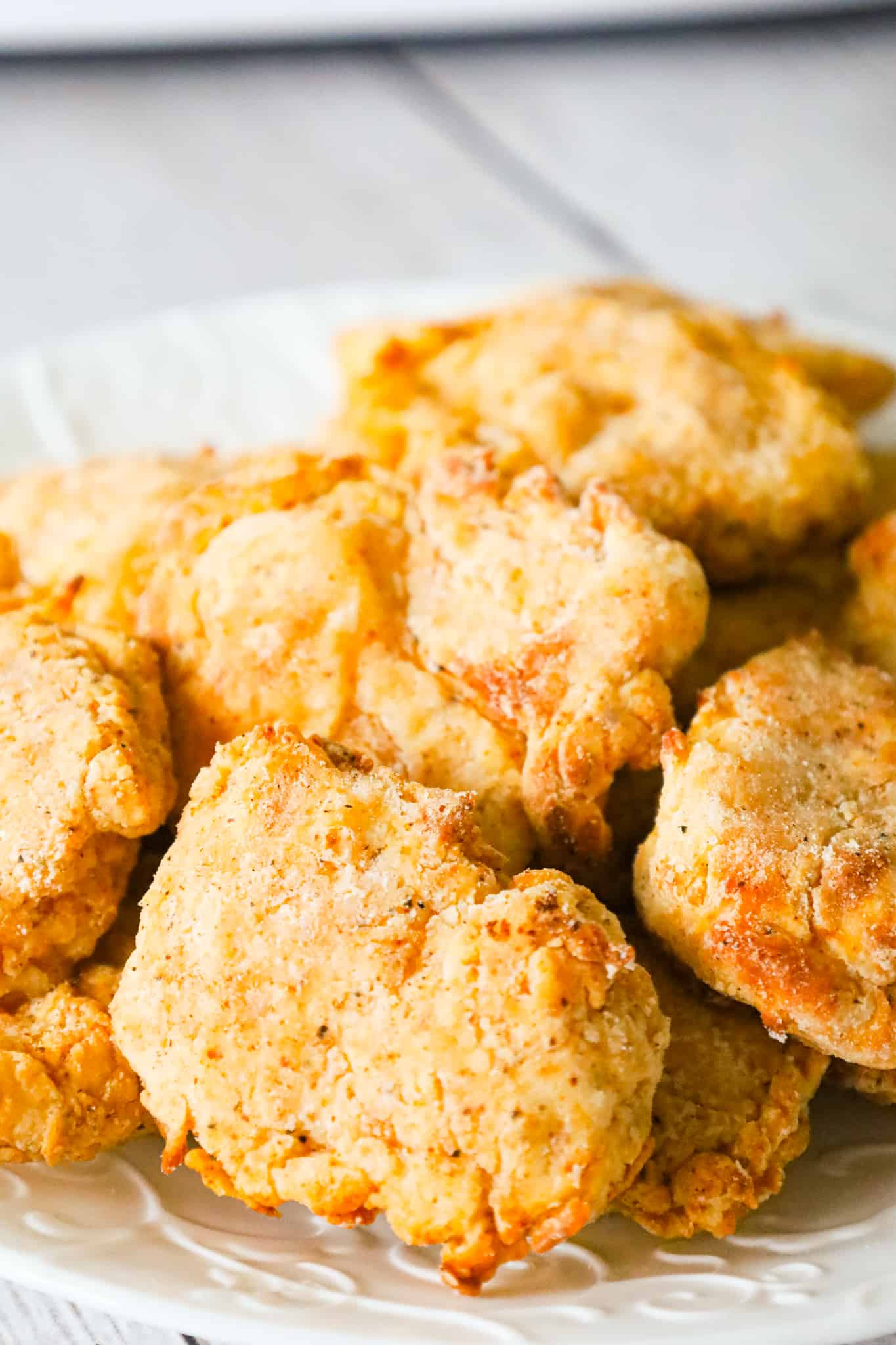 Air Fryer Chicken Nuggets are crispy buttermilk chicken breast chunks with tons of flavour.