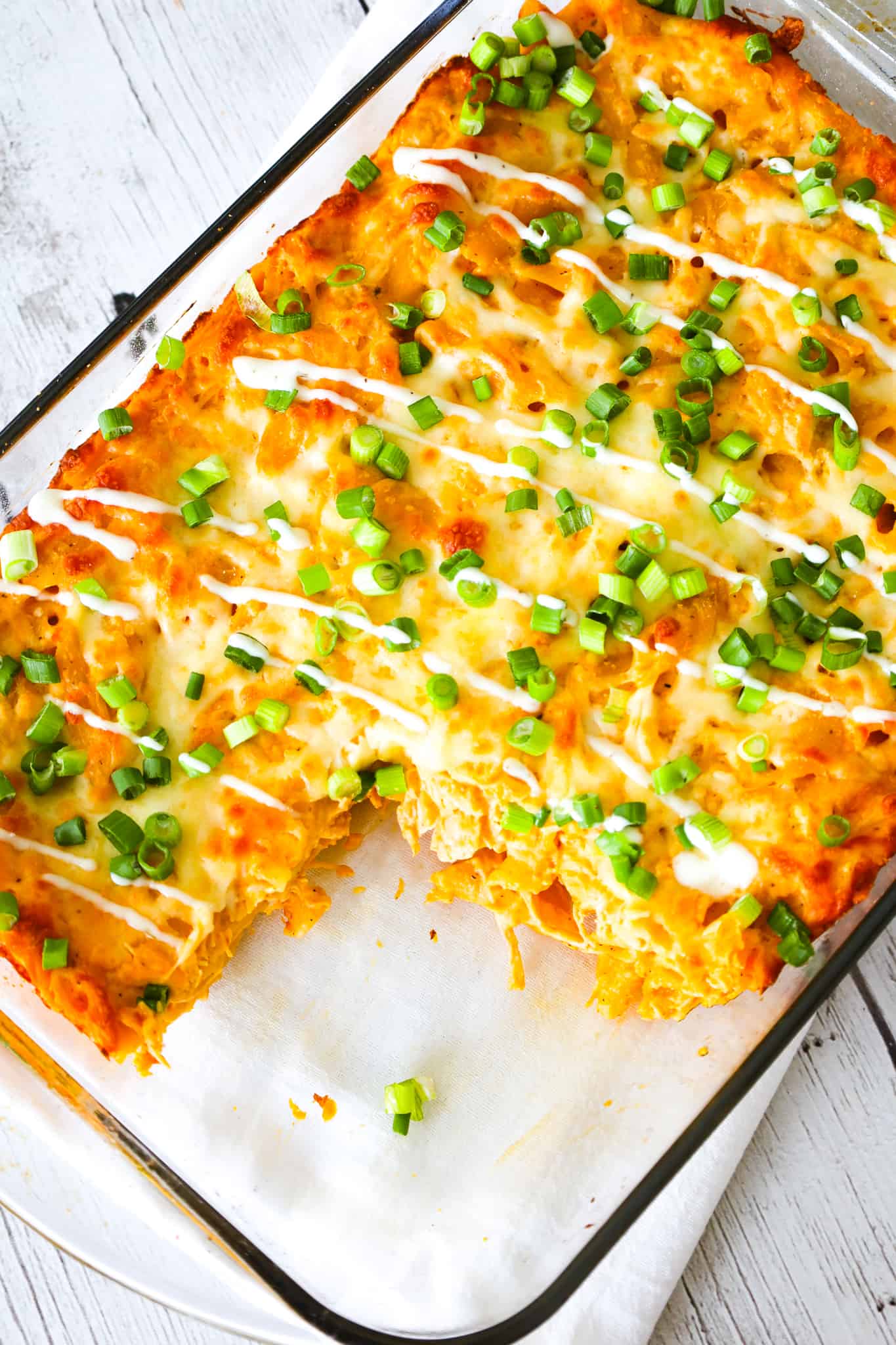 Buffalo Chicken Pasta Bake - This is Not Diet Food