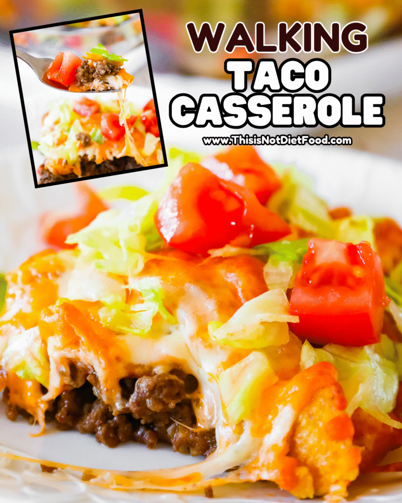 🌮 Walking Taco Casserole &ndash; Easy Cheesy Taco Dinner Recipe 🧀🔥
This Walking Taco Casserole takes classic walking tacos and turns them into a cheesy, hearty one‑dish meal with seasoned ground beef, taco seasoning, crunchy corn chips, gooey mexican cheese, and all your favorite taco flavors &mdash; perfect for easy weeknight dinners, family meal ideas, taco night, comfort food casseroles, Mexican dinner recipes, and crowd‑pleasing comfort food! Save this walking taco casserole recipe, taco casserole, ground beef dinner, cheesy taco bake, and tap for the full step‑by‑step photos & tips on This Is Not Diet Food! ❤️
#walkingtacocasserole #tacorecipe #comfortfood #casserolerecipe #groundbeefrecipes #mexicanfood #cheesydinner #onepotmeal #familyfavorite #thisisnotdietfood