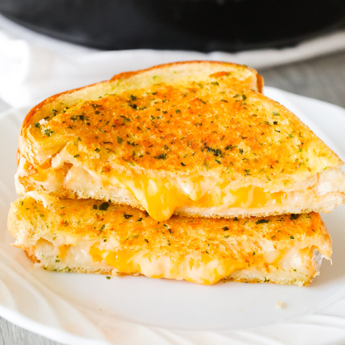 Garlic Bread Grilled Cheese THIS IS NOT DIET FOOD