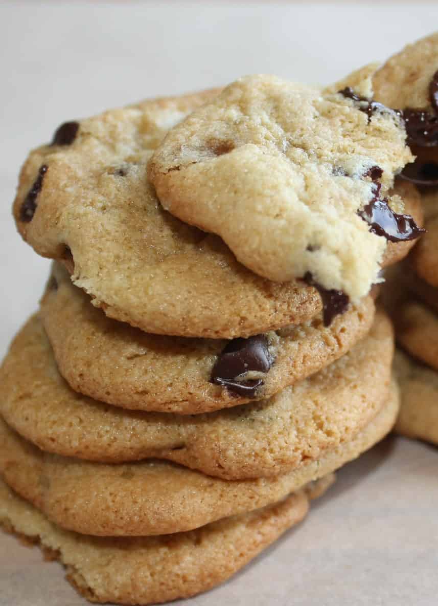 Chocolate Chip Cookies with Almond Flour are tasty gluten free cookies.