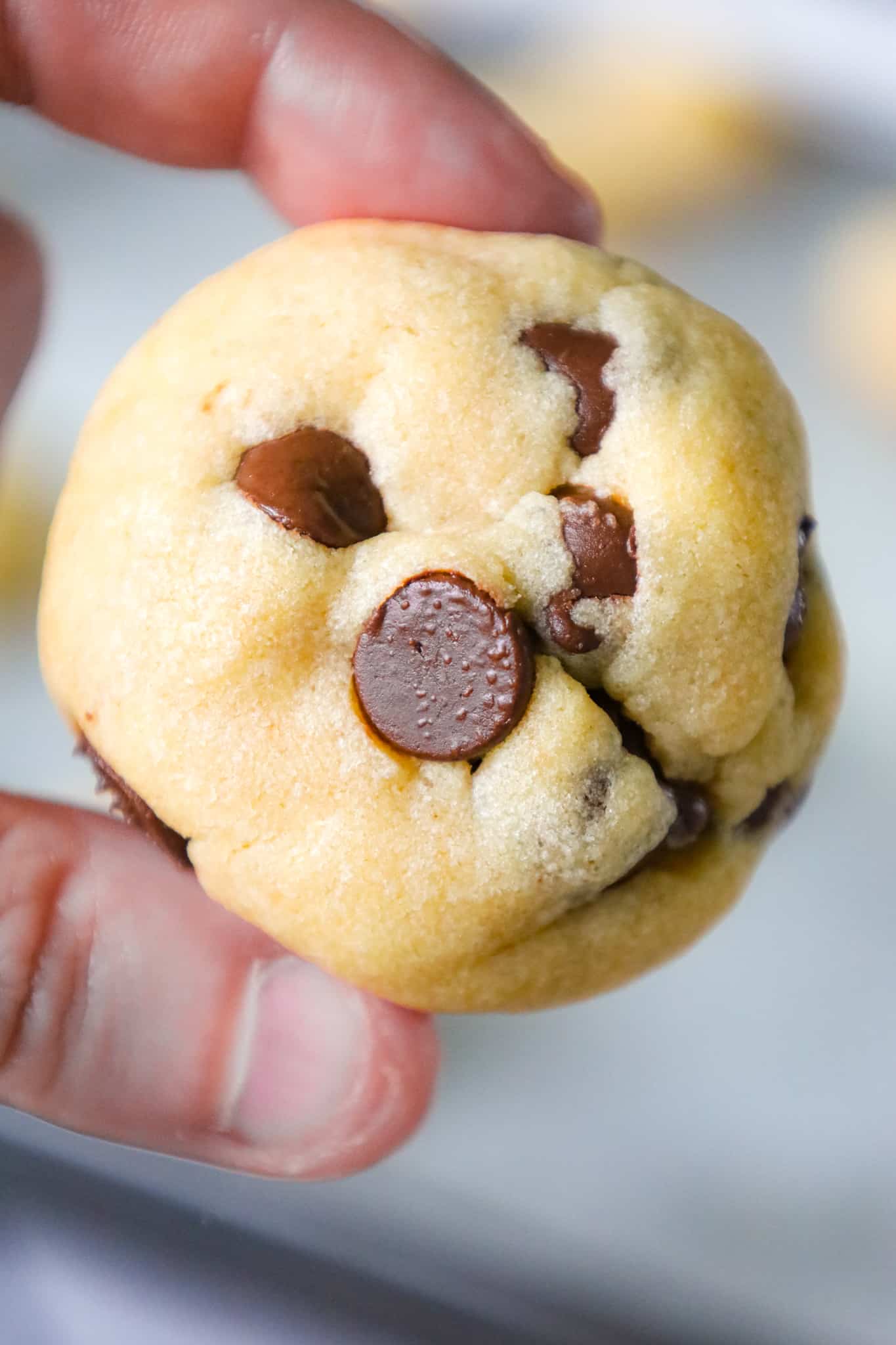 Chocolate Chip Pudding Cookies are soft and chewy cookies made with vanilla instant pudding mix and loaded with semi sweet chocolate chips.