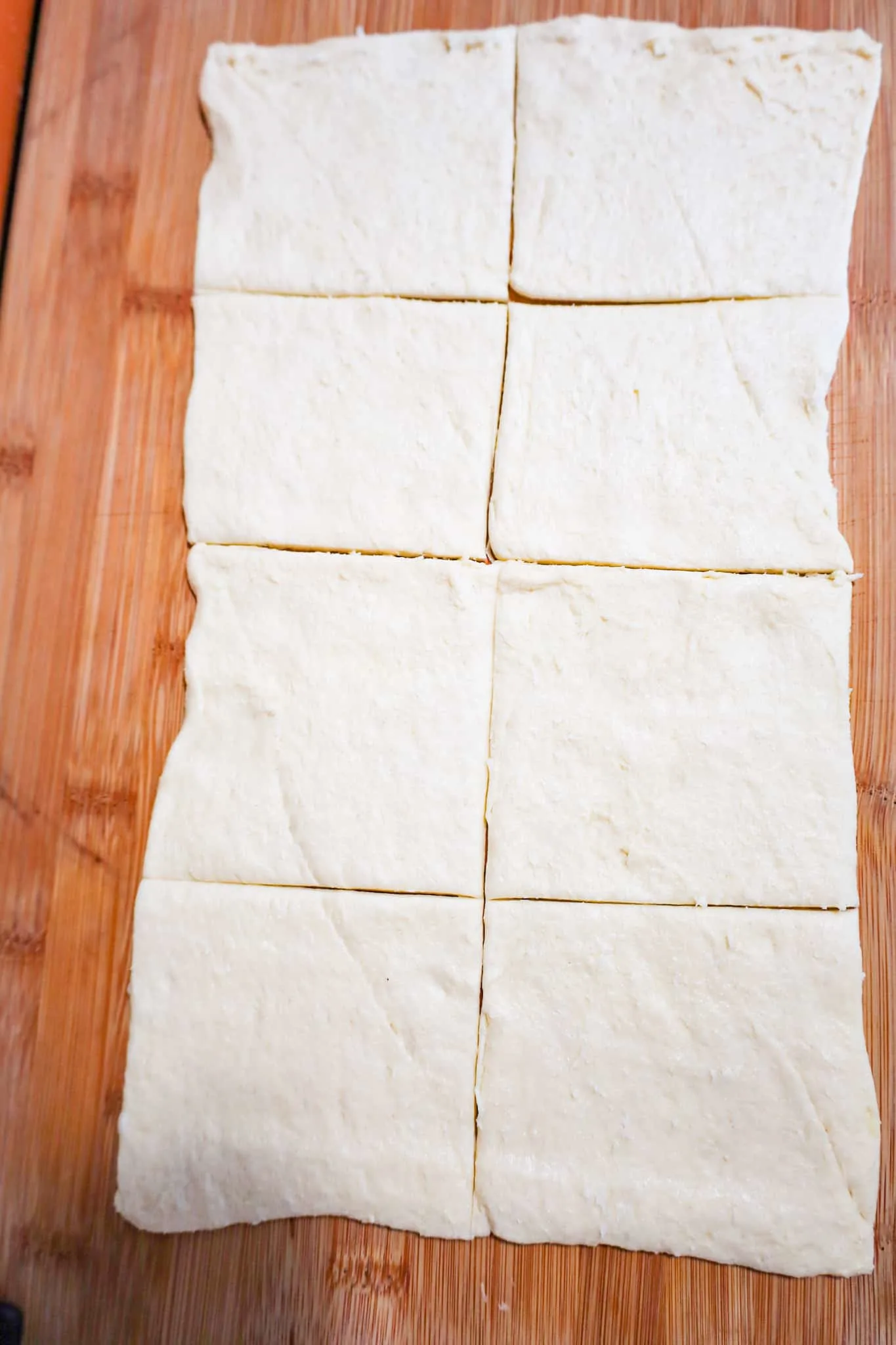 squares of Pillsbury crescent roll dough