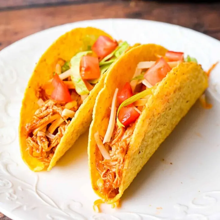 Instant Pot Chicken Tacos is are an easy pressure cooker chicken dinner recipe perfect for weeknights.