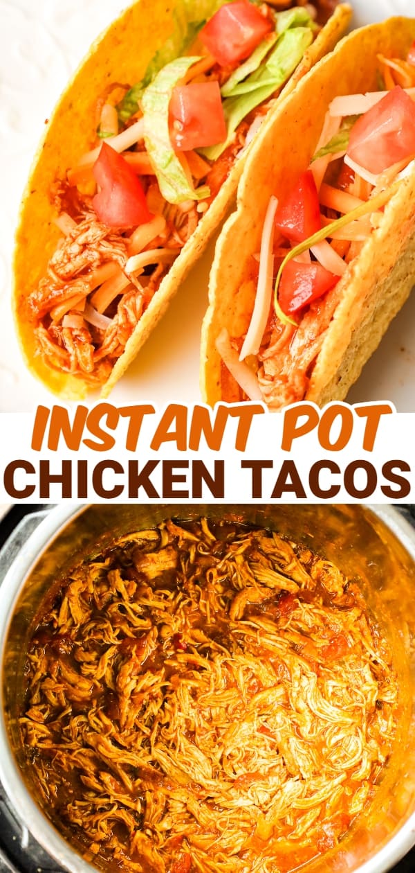 Instant Pot Chicken Tacos is are an easy pressure cooker chicken dinner recipe perfect for weeknights.