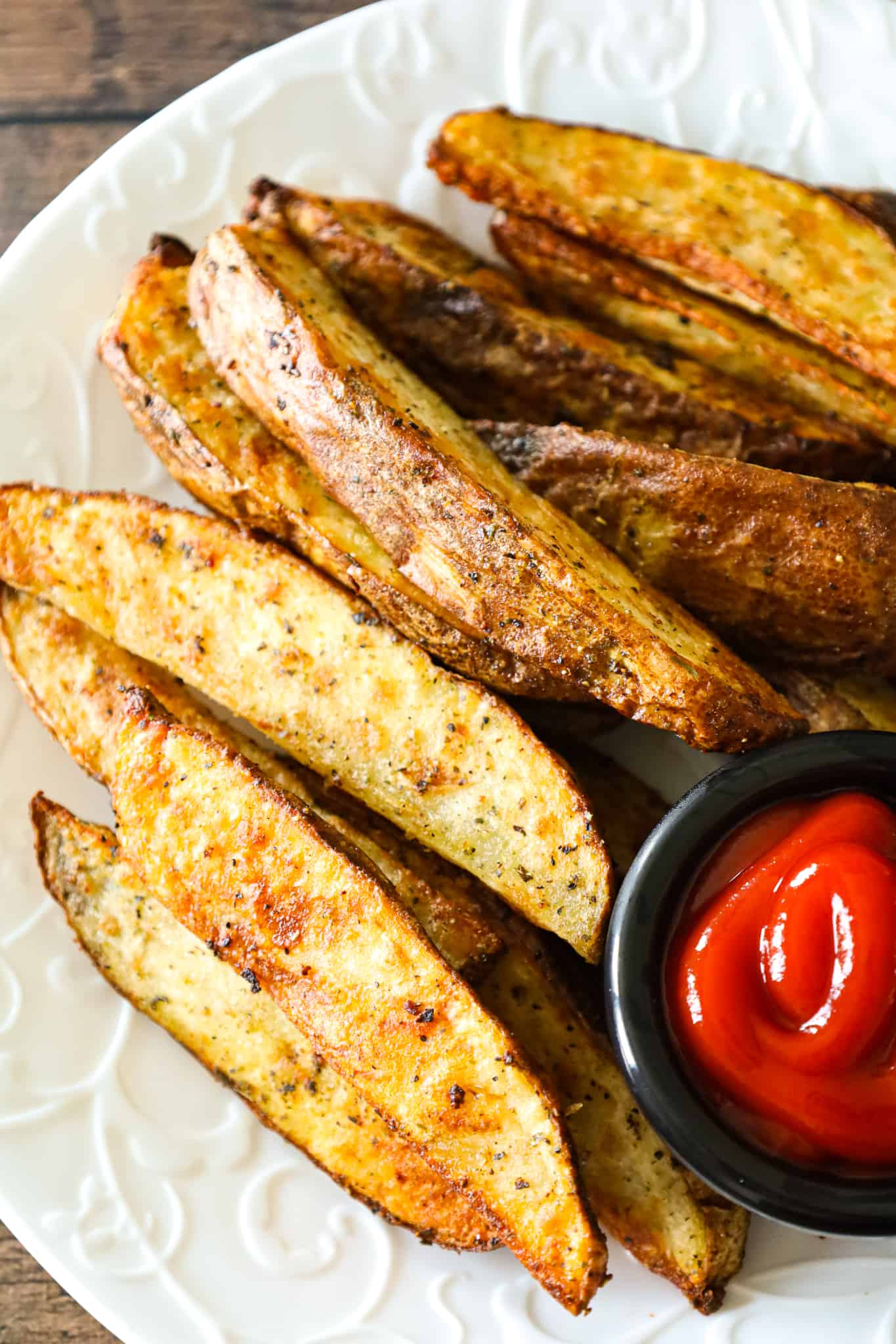 Air Fryer Potato Wedges are a tasty side dish perfect for serving with a variety of meals.