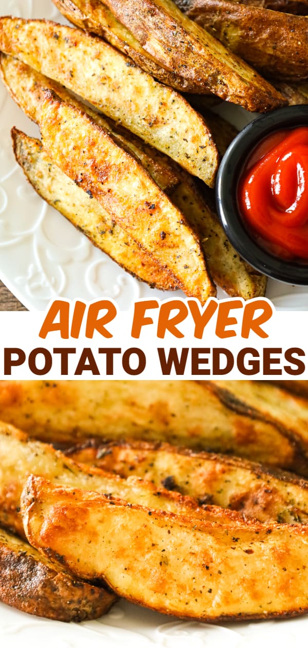Air Fryer Potato Wedges are a tasty side dish perfect for serving with a variety of meals.