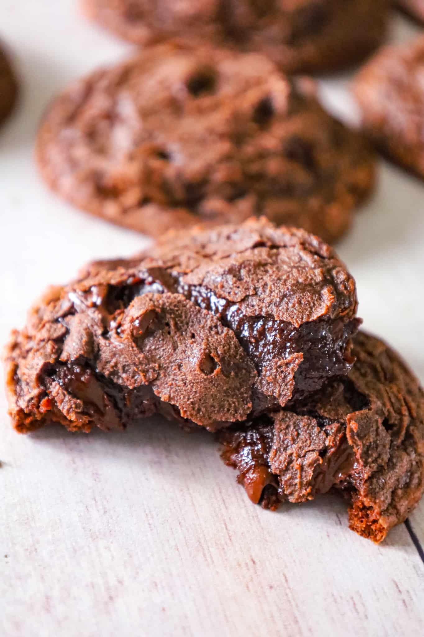 Brownie Mix Cookies are an easy chocolate cookie recipe using boxed brownie mix and loaded with chocolate chips.