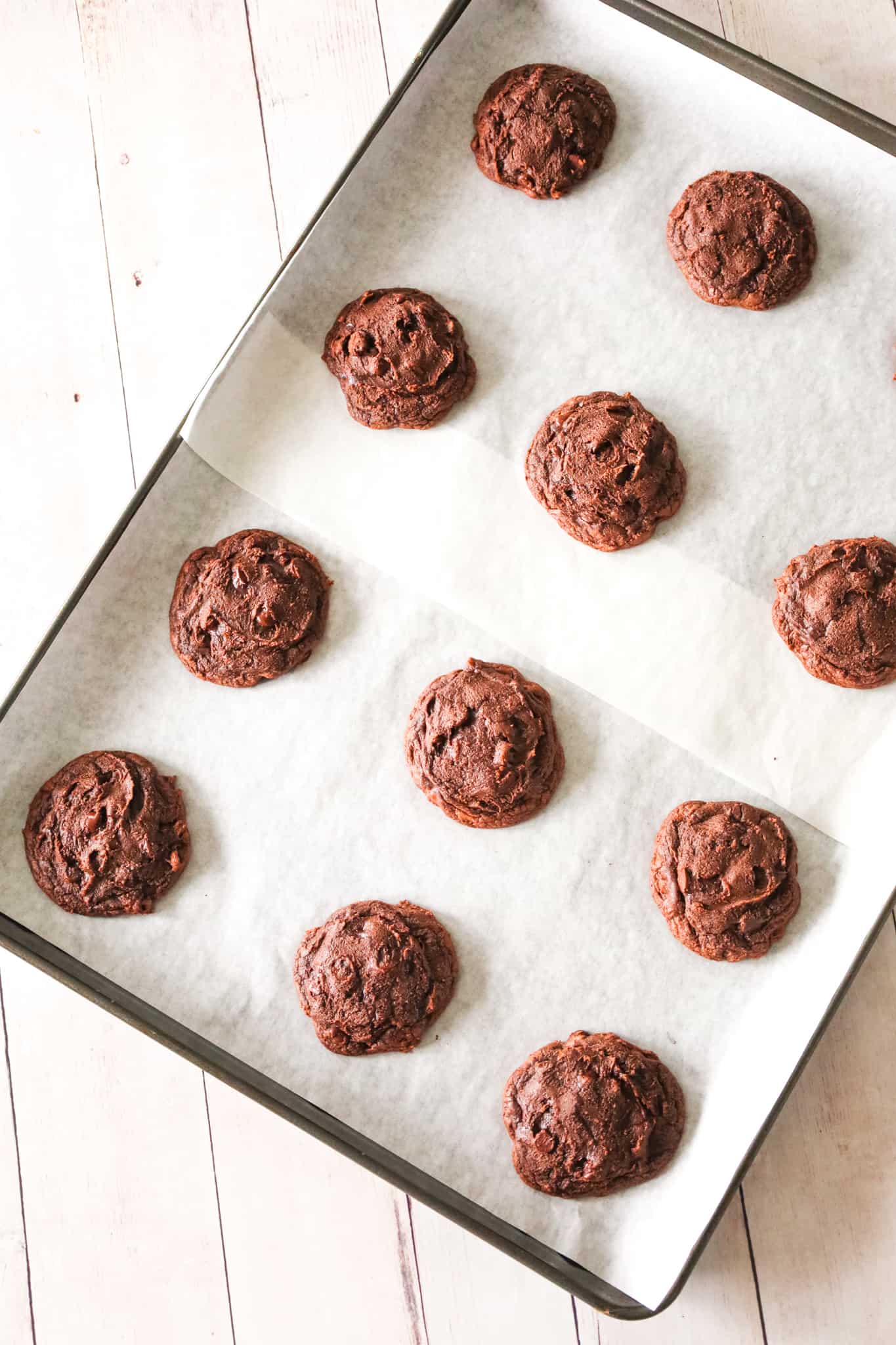 Brownie Mix Cookies are an easy chocolate cookie recipe using boxed brownie mix and loaded with chocolate chips.