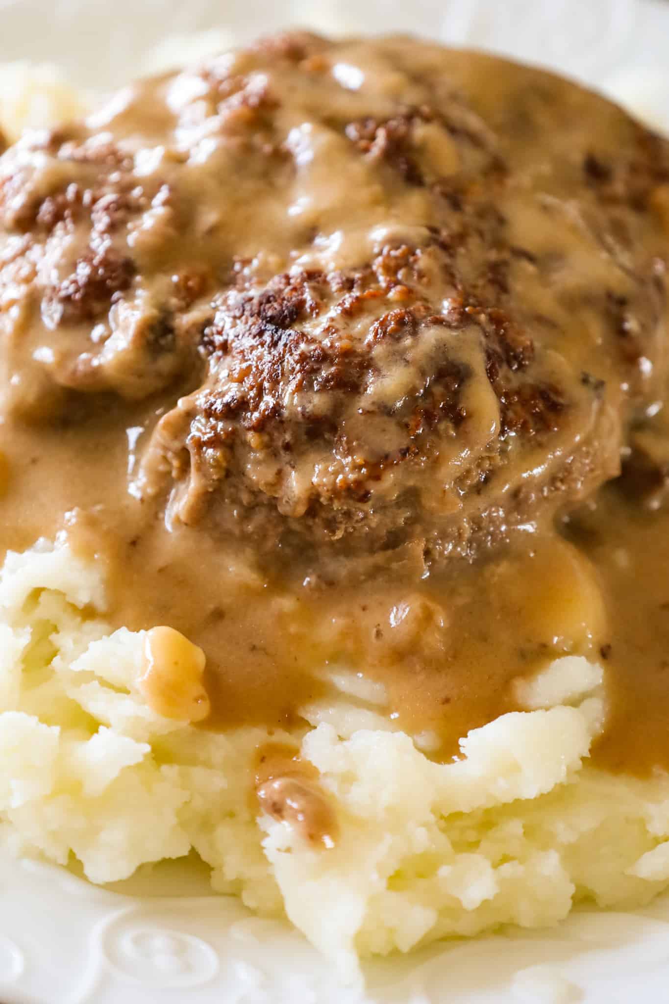 Crock Pot Salisbury Steak is an easy slow cooker ground beef dinner recipe.