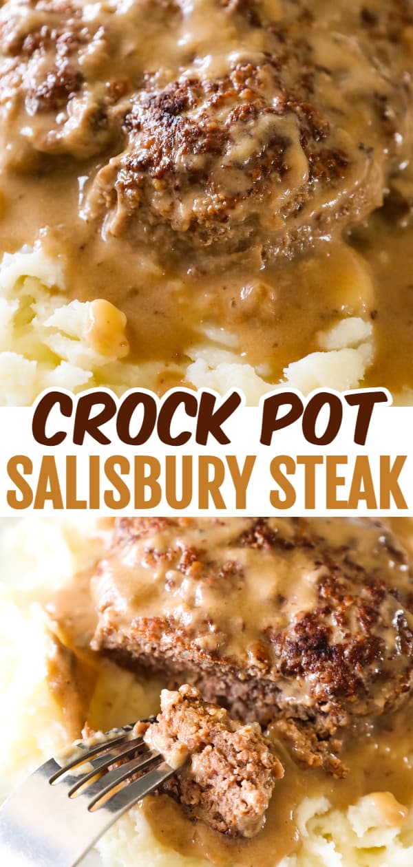 Crock Pot Salisbury Steak is an easy slow cooker ground beef dinner recipe.