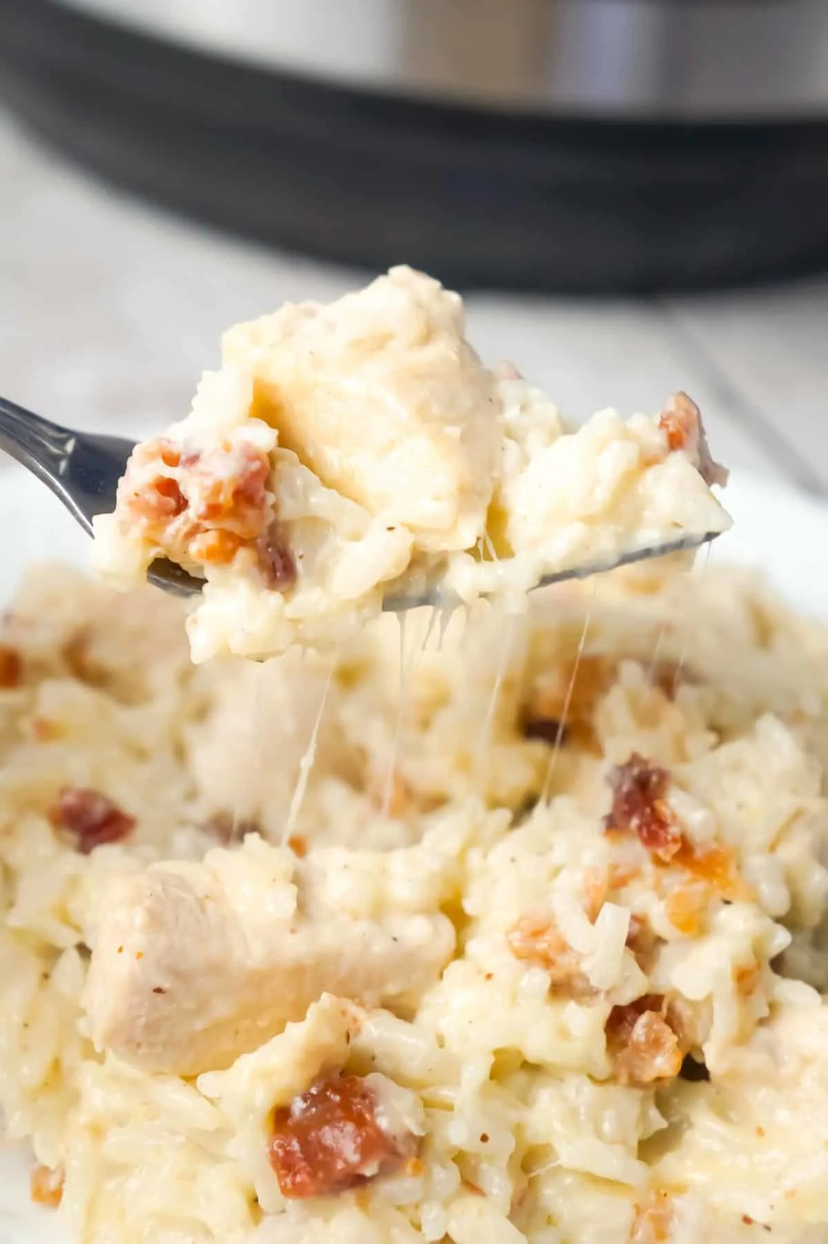 Instant Pot Bacon Parmesan Chicken and Rice