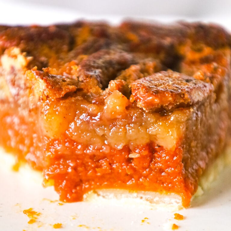 Pumpkin Pecan Pie is a delicious dessert recipe using a store bought pie crust with a layer of spiced pumpkin and topped with a gooey pecan mixture.