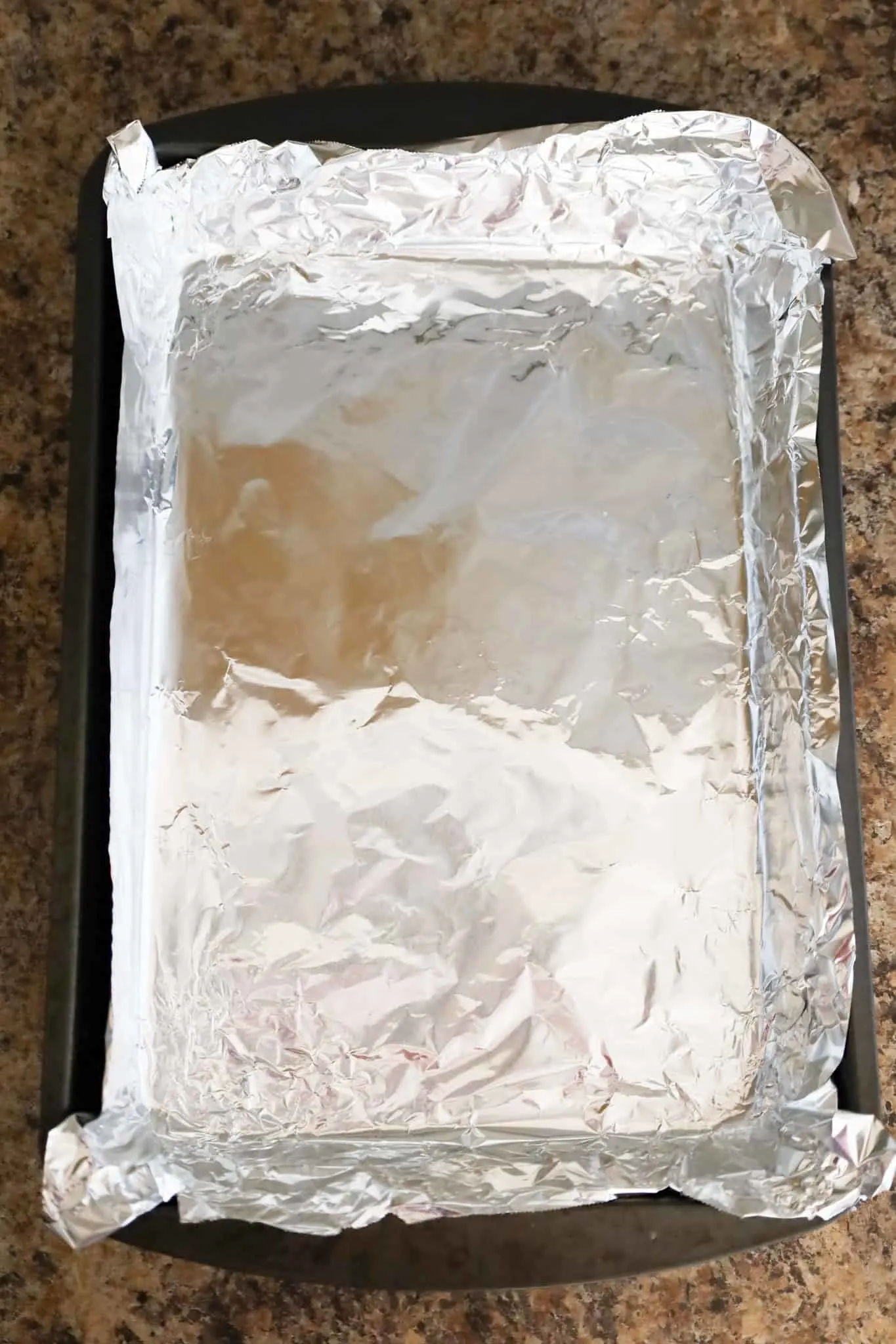 foil lined 9 x 13 inch baking pan