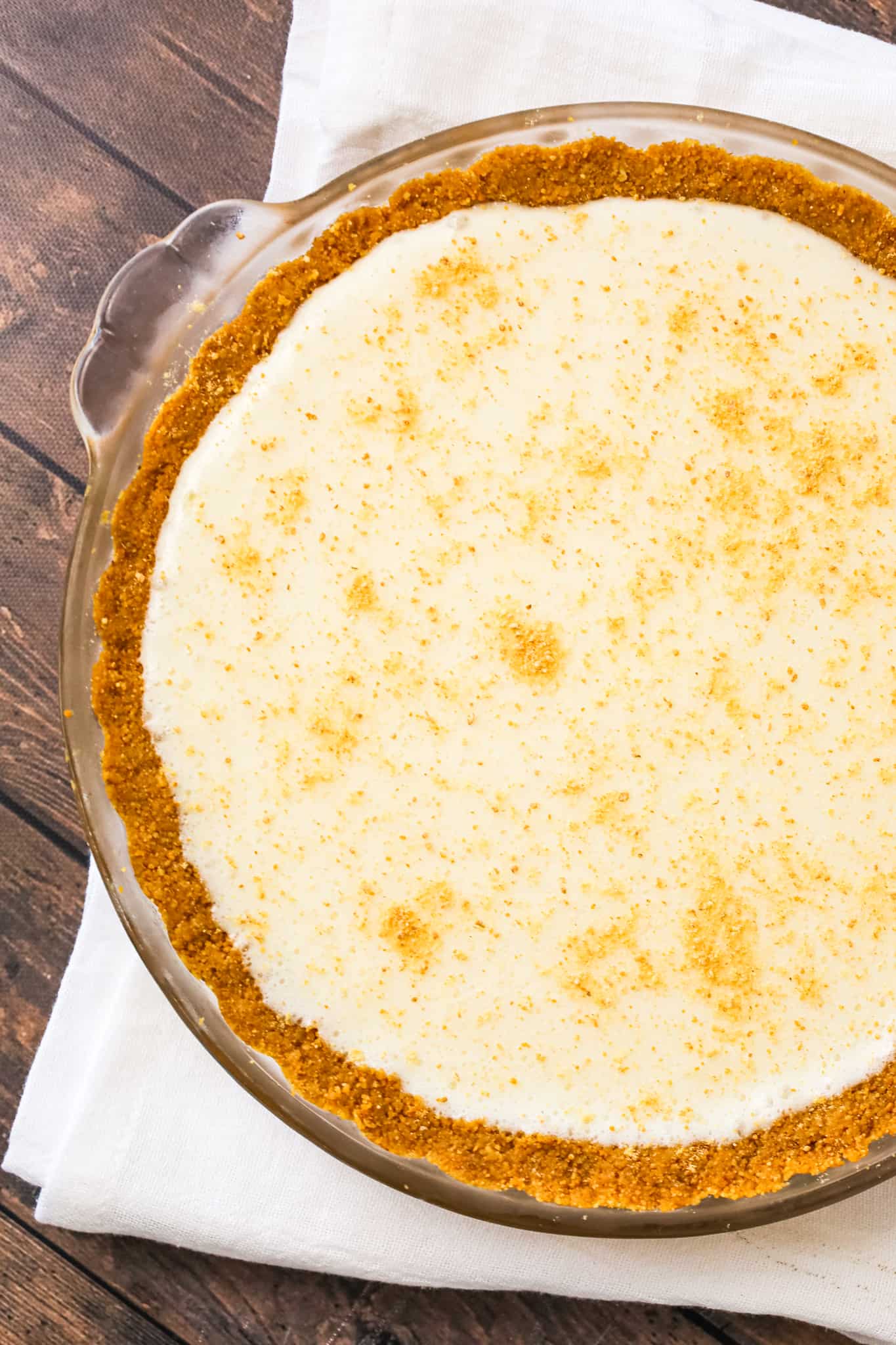 Marshmallow Pie is a tasty dessert recipe with a fluffy marshmallow filling in a graham cracker crust.