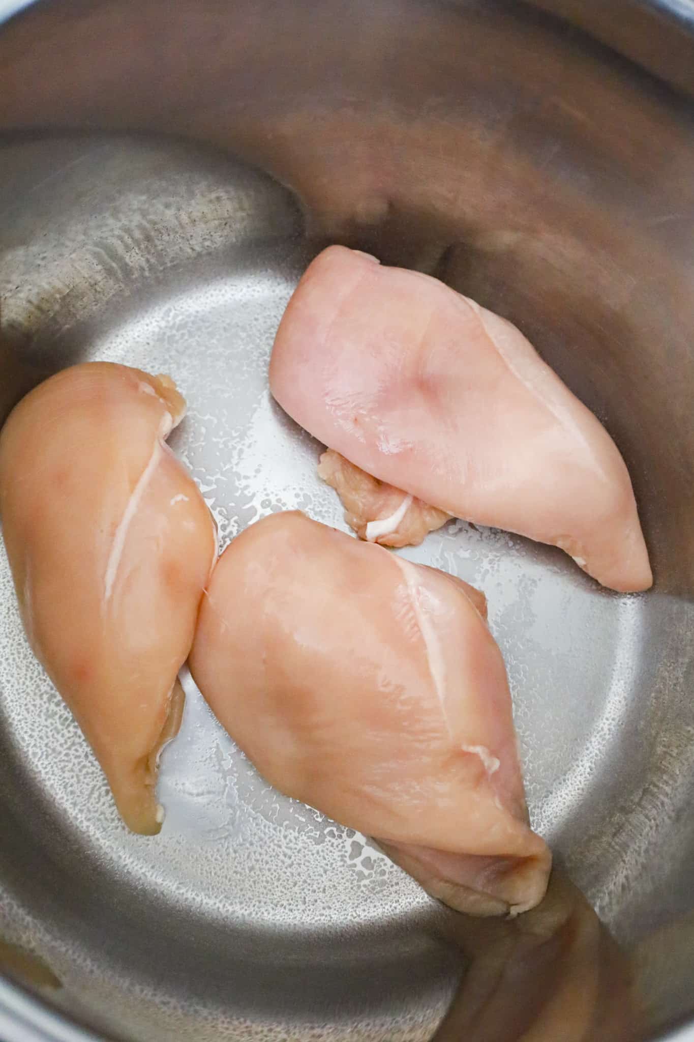 boneless, skinless chicken breasts in an Instant Pot